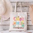 Color Our World Book Reading Program 2026 Summer Canvas Tote Bag