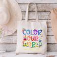Color Our World Summer Reading 2025 Boho Wildflower Book Canvas Tote Bag Color Our World Summer Reading 2025 Boho Wildflower Book Canvas Tote Bag