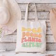 Colorful Dogs Books Plants Repeat Canvas Tote Bag