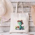 All The Cool Dinosaurs Are Reading Book Reader T-Rex Kawaii Canvas Tote Bag