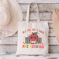 All The-Cool Kids Are Reading Book Lover Librarian Bookworm Canvas Tote Bag
