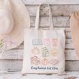 Cozy Bookish Fall Vibes Pumpkin Latte Books Autumn Reading Canvas Tote Bag
