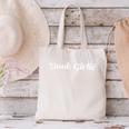 Cute Basic Book Girlie Canvas Tote Bag