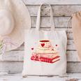 Cute Books And Coffee Crochet Valentines Day Tee For Couples Canvas Tote Bag Cute Books And Coffee Crochet Valentines Day Tee For Couples Canvas Tote Bag