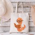 Cute Bookworm Worm Reading Book Glasses Nerdy Canvas Tote Bag