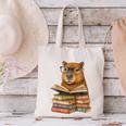 Cute Capybara Reading Books Animal Capybara Bookworms Canvas Tote Bag Cute Capybara Reading Books Animal Capybara Bookworms Canvas Tote Bag