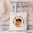 Cute Cat Fall In Love With Reading Book Cat Lover Librarian Canvas Tote Bag