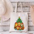 Cute Cats Reading Books Christmas Tree Canvas Tote Bag Cute Cats Reading Books Christmas Tree Canvas Tote Bag