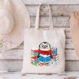 Cute Christmas A Penguin Reading Book Snowflake Hot Teacher Canvas Tote Bag Cute Christmas A Penguin Reading Book Snowflake Hot Teacher Canvas Tote Bag