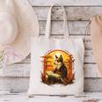 Cute Corgi Dog In Japanese Kimono With Book Men Women Girls Kids Canvas Tote Bag Cute Corgi Dog In Japanese Kimono With Book Men Women Girls Kids Canvas Tote Bag