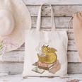 Cute Dragon Be Kind Stay Weird Read Books Canvas Tote Bag