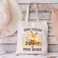 Cute Fox Stay Clever Read Books For Librarian Or Bookworm Canvas Tote Bag