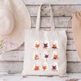 Cute Ghost Reading Book Lovers Halloween Ghost Canvas Tote Bag