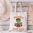 Cute Halloween Teacher Librarian Frankenstein Reading Books Canvas Tote Bag Cute Halloween Teacher Librarian Frankenstein Reading Books Canvas Tote Bag
