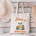 Cute Halloween Teacher Librarian Mummy Reading Books Canvas Tote Bag Cute Halloween Teacher Librarian Mummy Reading Books Canvas Tote Bag