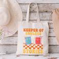 Cute Librarian Library Book Lover Keeper Of Endless Stories Canvas Tote Bag