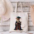 Cute Mouse Reading Book Graduation Canvas Tote Bag Cute Mouse Reading Book Graduation Canvas Tote Bag