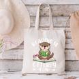 Cute Otter Reading Book Lover Sea Otters Animal Lover Canvas Tote Bag Cute Otter Reading Book Lover Sea Otters Animal Lover Canvas Tote Bag