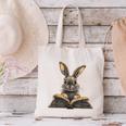 Cute Rabbit Bunny Book Lover Canvas Tote Bag Cute Rabbit Bunny Book Lover Canvas Tote Bag