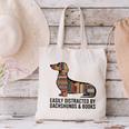 Dachshund Dog Dachshund Decor Books Nerds Dachshund Canvas Tote Bag