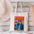 Dead Roast Coffee Comic Book Cover Style Skeleton Barista Canvas Tote Bag Dead Roast Coffee Comic Book Cover Style Skeleton Barista Canvas Tote Bag