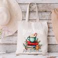 Dear Santa More Book Please Christmas Book Librarian Canvas Tote Bag