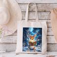 Deer Reads Book Women Girls Reindeer Canvas Tote Bag