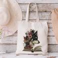 Dog Book Flower Canvas Tote Bag Dog Book Flower Canvas Tote Bag