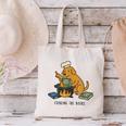 Dog Cooking The Books Canvas Tote Bag