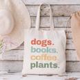 Dogs Books Coffee Plant Lover Gardening Cute Mom Life Canvas Tote Bag Dogs Books Coffee Plant Lover Gardening Cute Mom Life Canvas Tote Bag