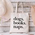 Dogs Books Naps Lovers Canvas Tote Bag Dogs Books Naps Lovers Canvas Tote Bag