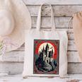 Dracula's Castle Book Cover Illustration Canvas Tote Bag
