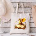 Dragon Fantasy Book Lover Bookish Reader Bookworm Wildflower Canvas Tote Bag Dragon Fantasy Book Lover Bookish Reader Bookworm Wildflower Canvas Tote Bag