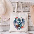 Dragon Reading Book Girls Kids Bookworm Book Lover Canvas Tote Bag Dragon Reading Book Girls Kids Bookworm Book Lover Canvas Tote Bag