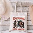 Dragon In A World Full Of Bookworms Be A Book Dragon Canvas Tote Bag