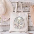 Duck Reading Book Full Moon Lake Scenery Canvas Tote Bag Duck Reading Book Full Moon Lake Scenery Canvas Tote Bag