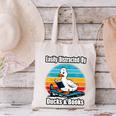 Ducks Books Lover Easily Distracted By Ducks & Books Canvas Tote Bag