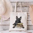 Dutch Shepherd Books Reading Dog Breed Graphic Canvas Tote Bag Dutch Shepherd Books Reading Dog Breed Graphic Canvas Tote Bag
