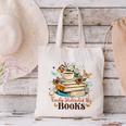 Easily Distracted By Books Book Wildflowers Book Lovers Canvas Tote Bag
