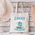 Easily Distracted By Books And Dragons Nerds Canvas Tote Bag