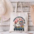 Easily Distracted By Books Read Goose Lover Bookworm Reading Canvas Tote Bag
