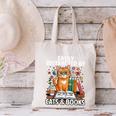 Easily Distracted By Cats And Books Book Lover Cat Canvas Tote Bag