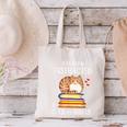Easily Distracted By Cats And Books Reading Lover Bookish Canvas Tote Bag