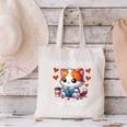 Easily Distracted By Coffee Cats And Books Canvas Tote Bag