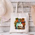 Easily Distracted By Dragons Books Cats Fantasy Book Lover Canvas Tote Bag