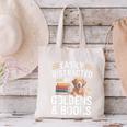 Easily Distracted By Goldens & Books Golden Retriever Dog Canvas Tote Bag Easily Distracted By Goldens & Books Golden Retriever Dog Canvas Tote Bag