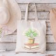 Easily Distracted By Plants And Books Canvas Tote Bag