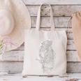 Elephant Holds Book Wriing Motif Animal Artwork Elephant Canvas Tote Bag