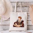 Elizabeth I Reading A Book Canvas Tote Bag