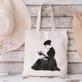 Emily Dickinson Reading A Book Canvas Tote Bag
